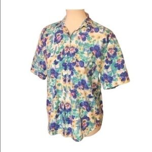 3 for 20 $ bundle Vintage 80s bright colorful floral Cherokee shirt
